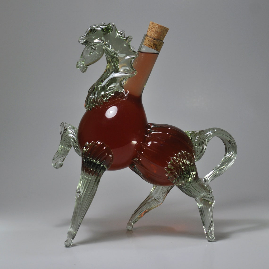 Decorative Horse Glass Bottle for Wine Liquor Whiskey 550ml. Etsy