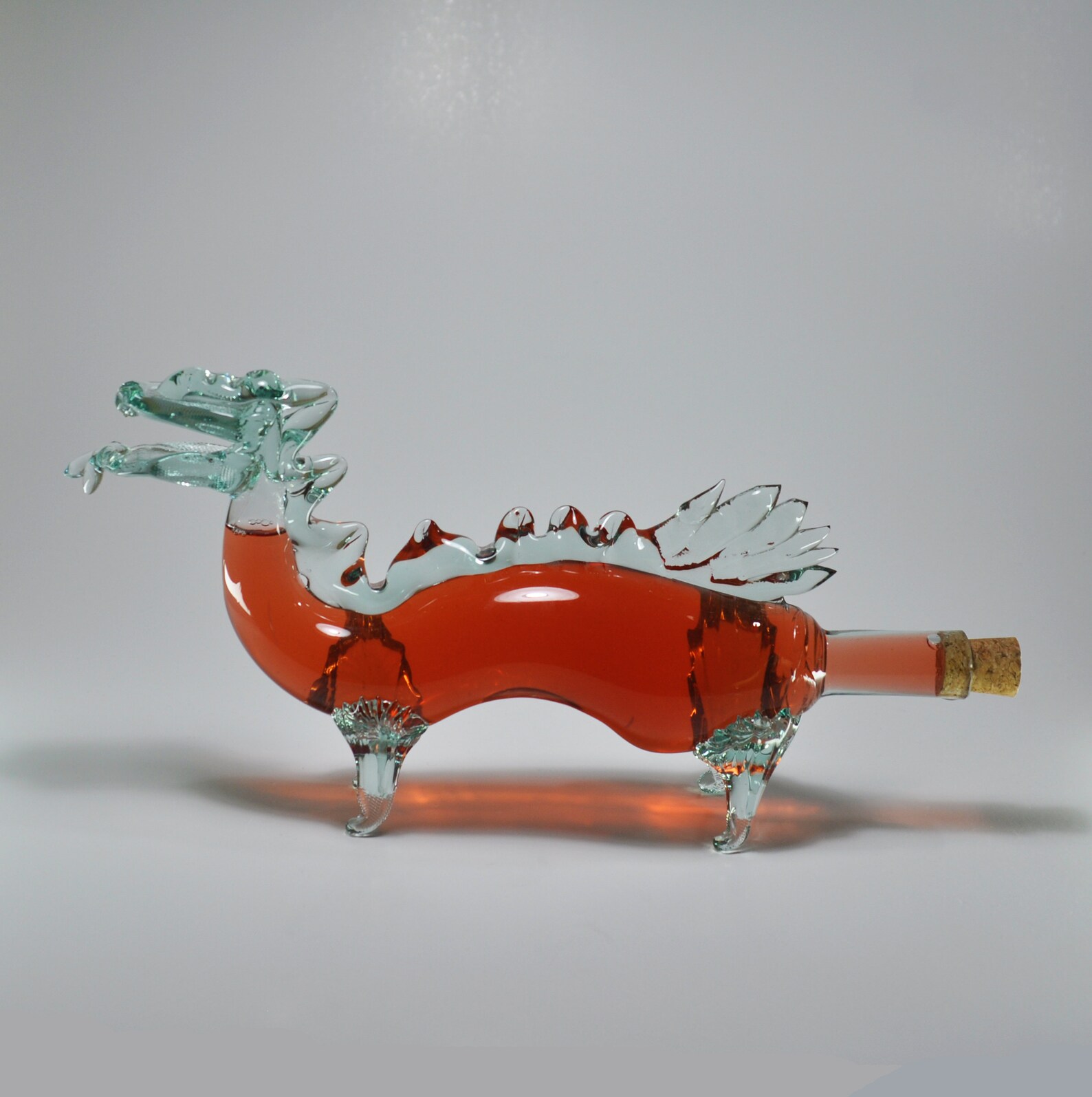 Decorative Dragon Glass Bottle for Wine Liquor Whiskey 380ml. Etsy