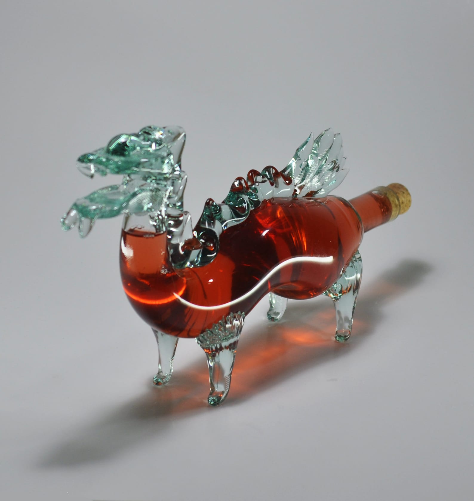Decorative Dragon Glass Bottle for Wine Liquor Whiskey 380ml. Etsy