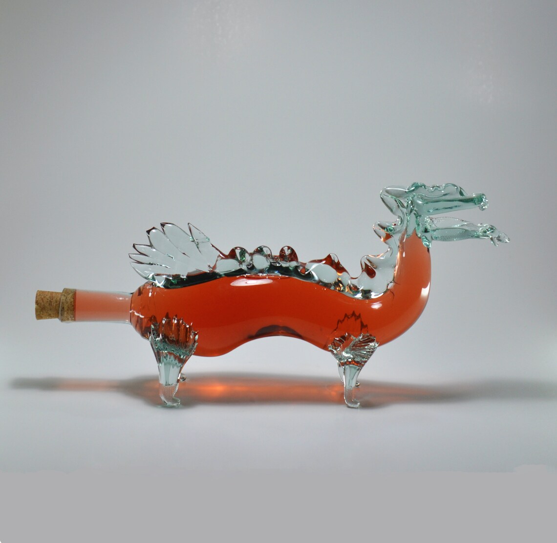 Decorative Dragon Glass Bottle for Wine Liquor Whiskey 380ml. Etsy