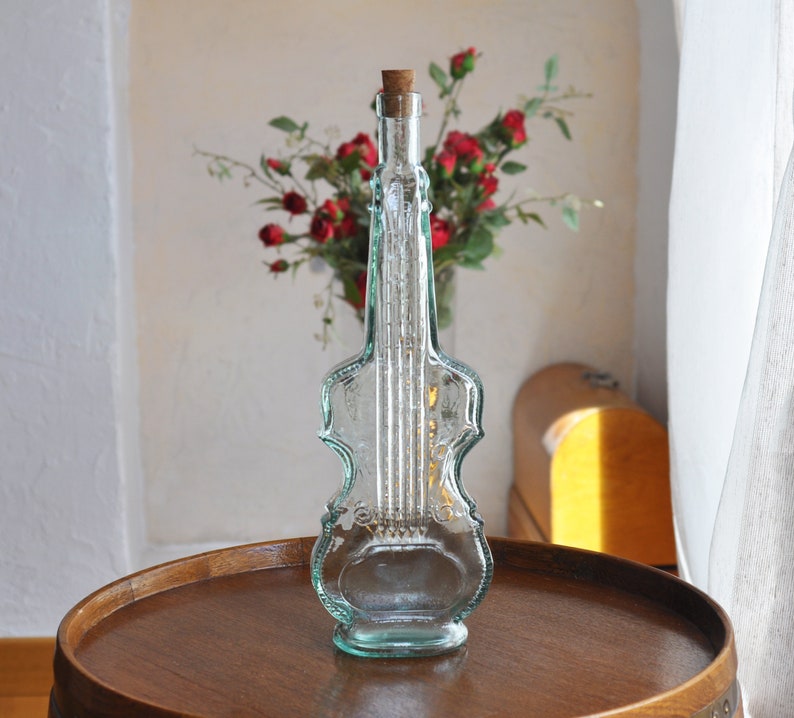 Handmade Violin Glass Bottle Etsy