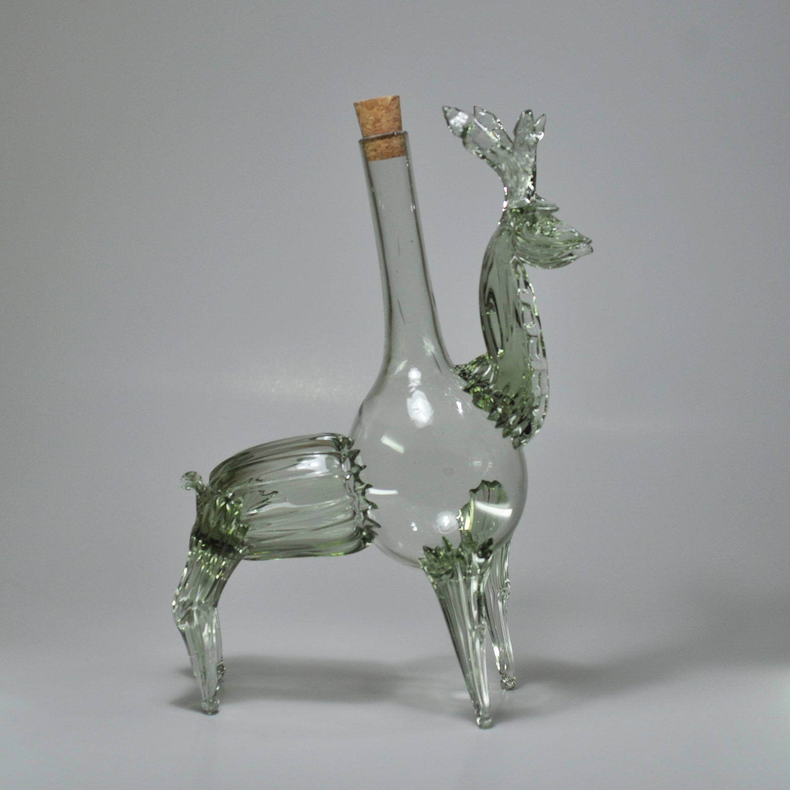 Decorative Deer Glass Bottle for Wine Liquor Whiskey 500ml. Etsy