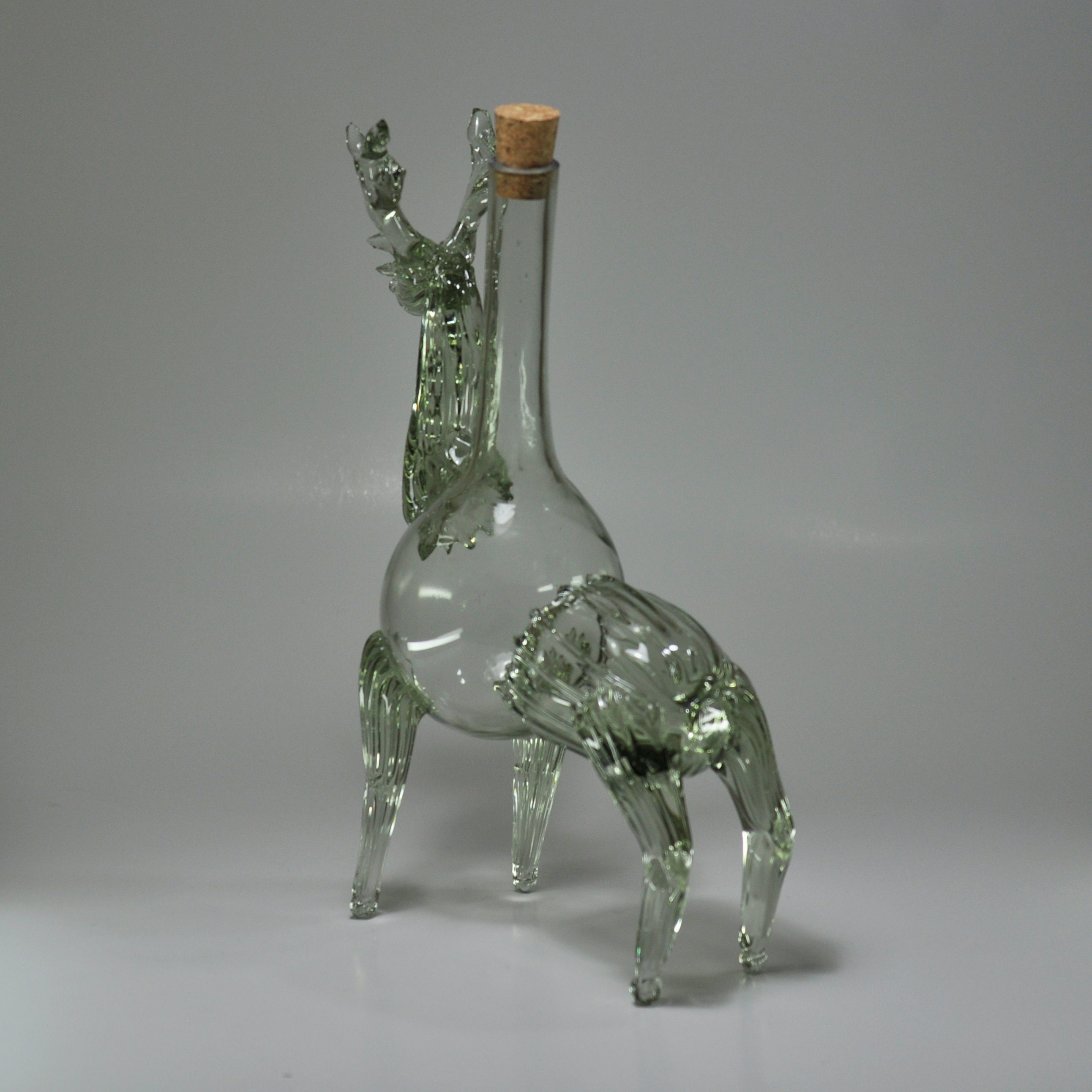 Decorative Deer Glass Bottle for Wine Liquor Whiskey 500ml. Etsy