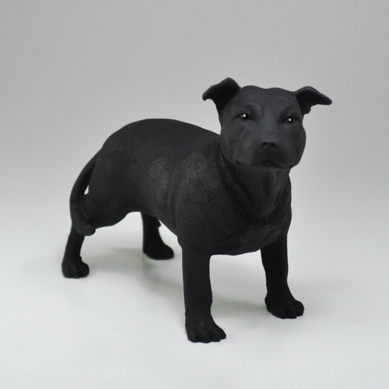 Staffordshire Bull Terrier Dog Statue Etsy