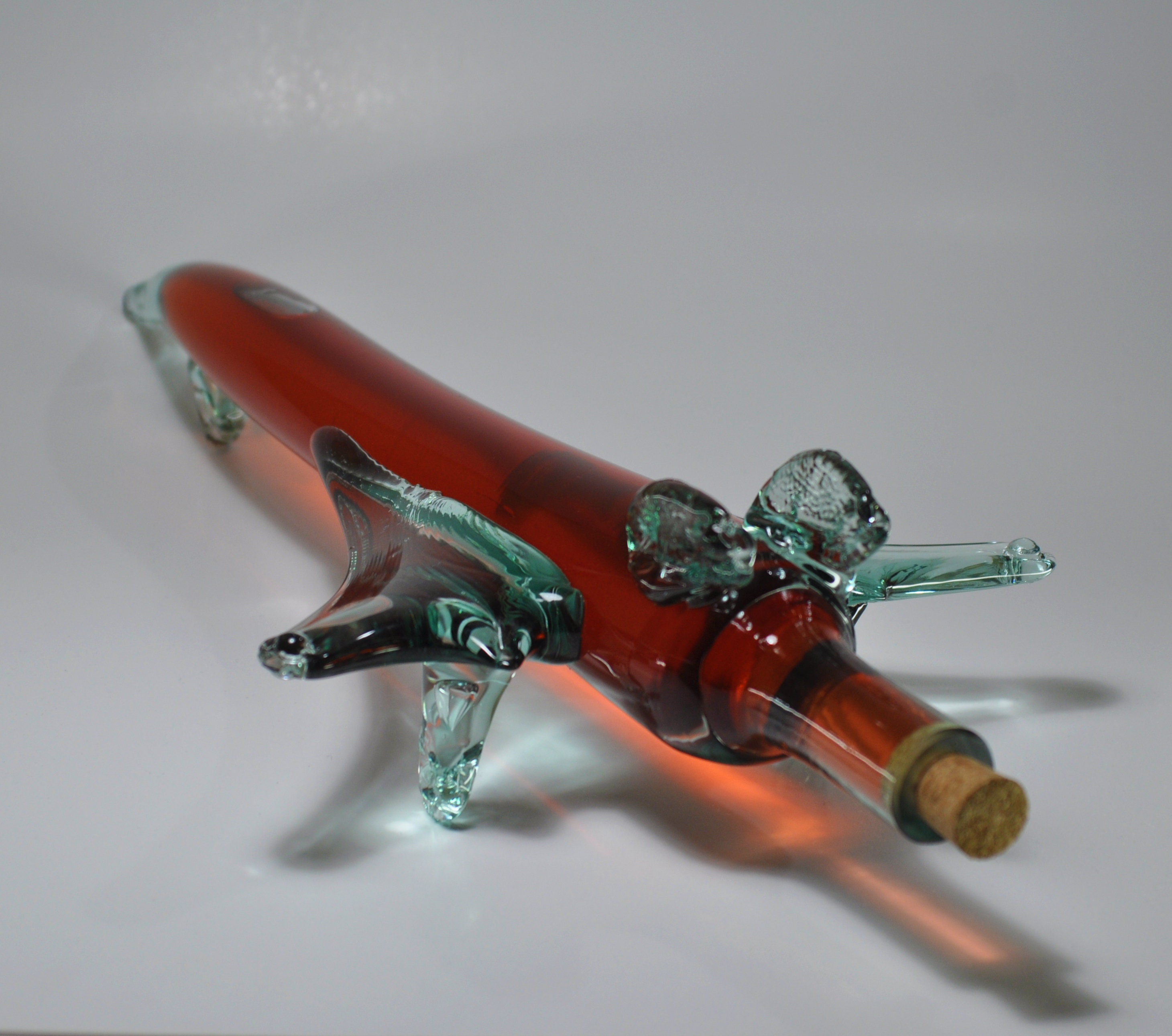 Handmade Airplane Glass Bottle Etsy