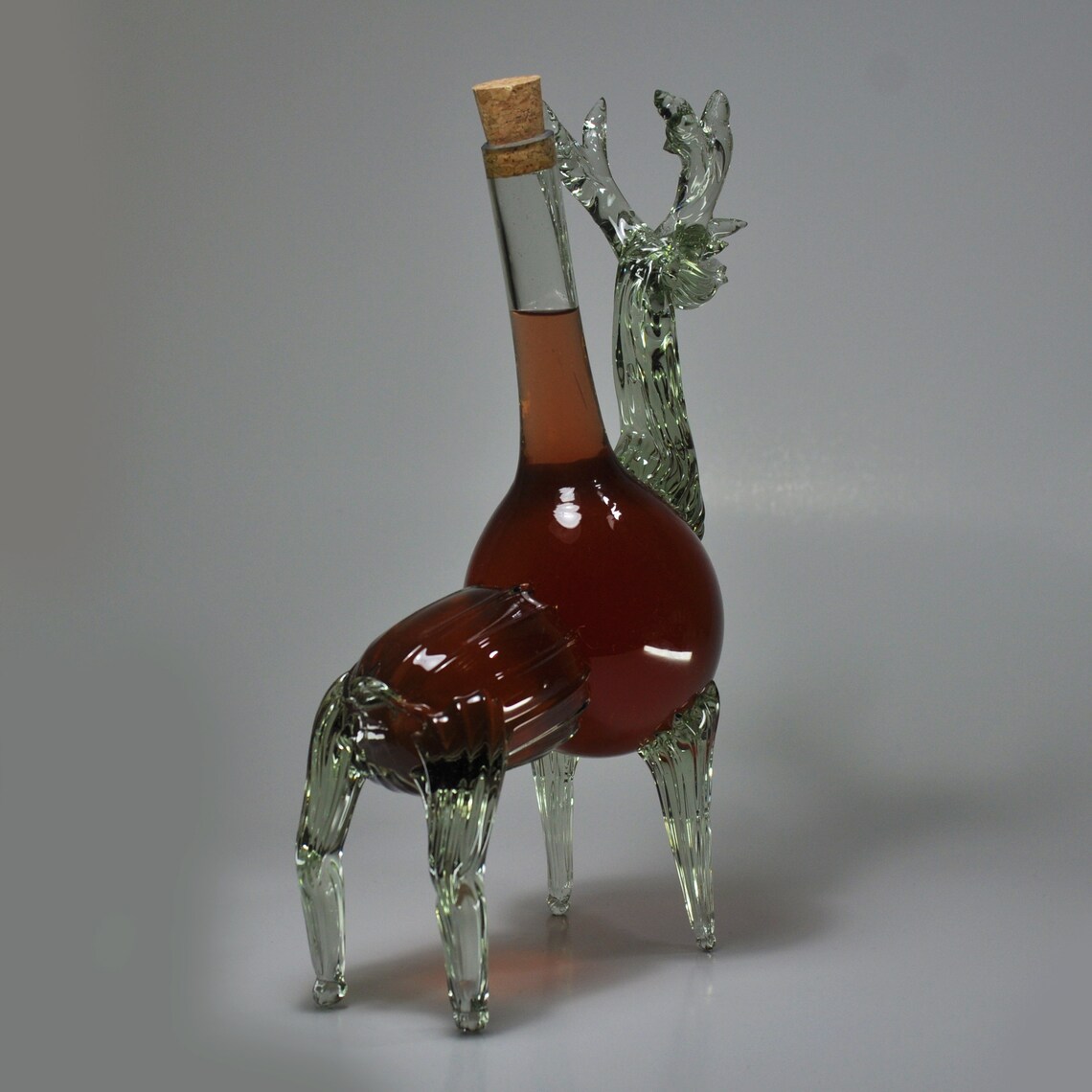 Decorative Deer Glass Bottle for Wine Liquor Whiskey 500ml. Etsy UK