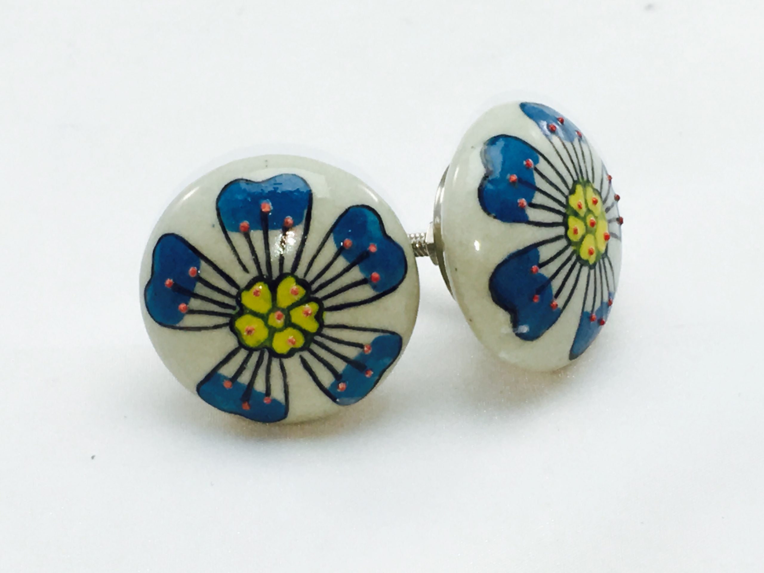 Perilla de cerámica multicolor / diseño gabinete de cocina | Etsy