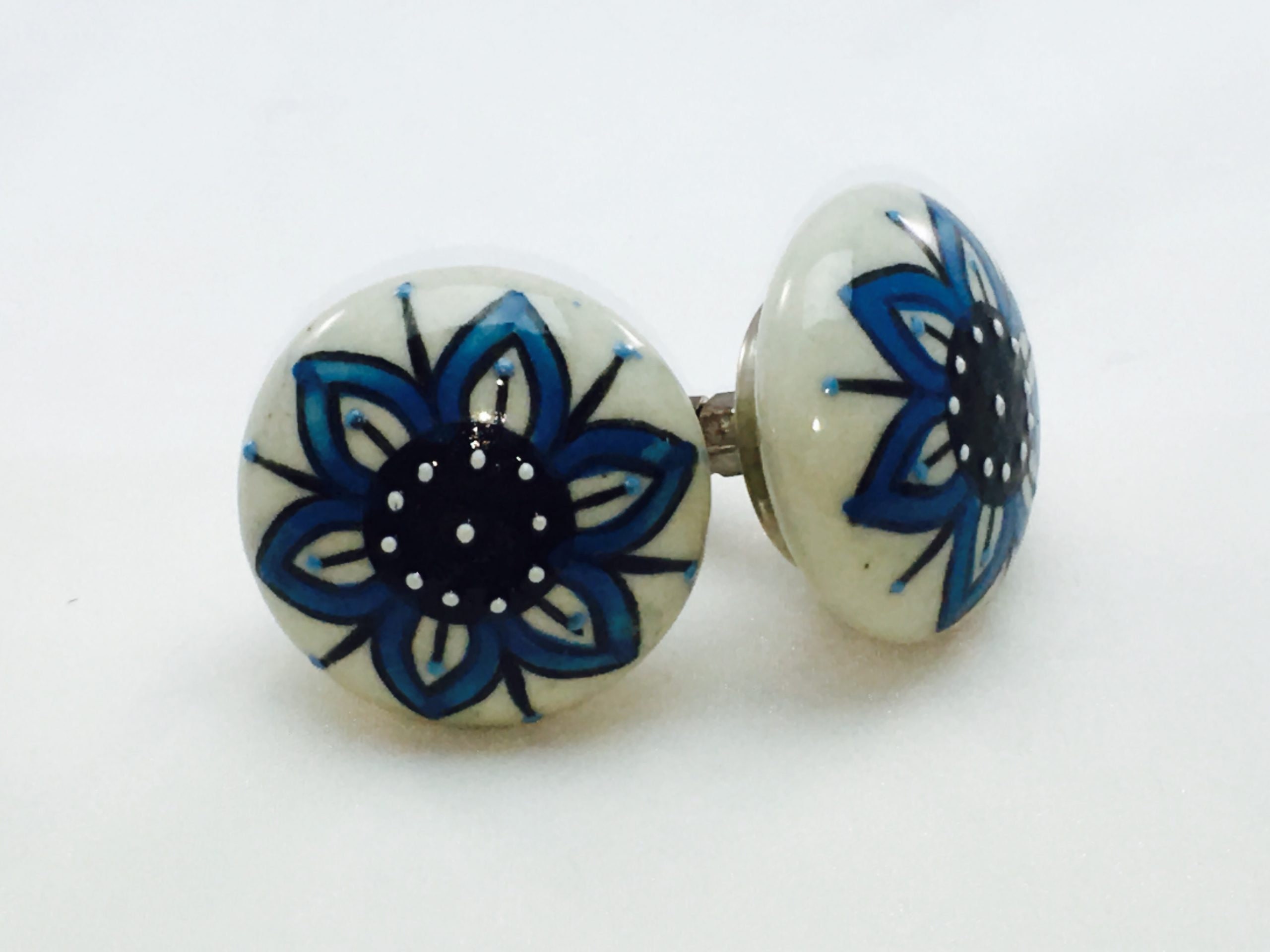 Perilla de cerámica multicolor / diseño gabinete de cocina | Etsy