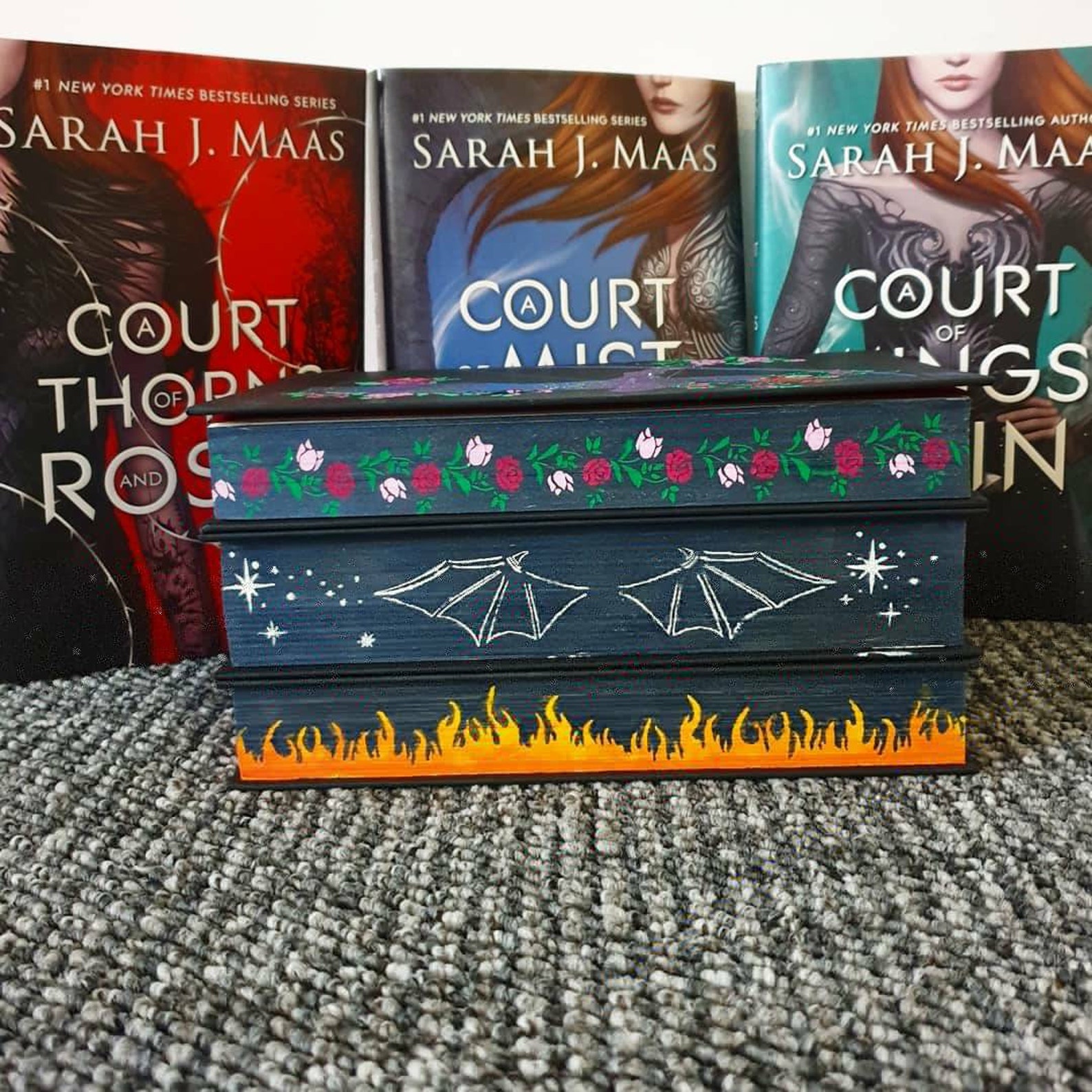 Flames Book Foredge / Stained Edge / Sprayed Edge Stencil Etsy UK