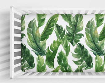 palm tree crib sheet