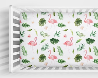 palm tree crib sheet