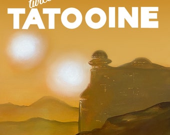 Star Wars Travel Poster Print | Star Wars Gifts | Coruscant | Dagobah | Endor |Tatooine