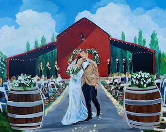 Live Wedding Painting Deposit | Live Wedding Painter | Richmond VA Wedding Painting | Charlottesville VA Wedding Painting | Wedding Artist