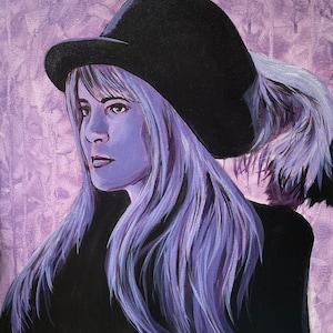 Stevie Nicks Original Painting or Print | Pop Art Print | Rock Art | Collectible Musician Art | Fleetwood Mac