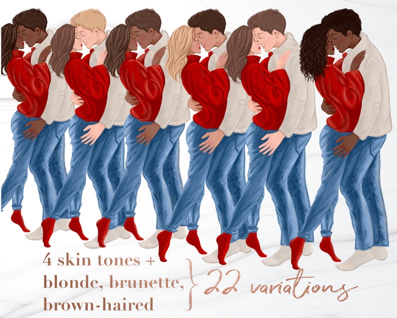 Couple clipart, cute love valentine png, people clipart, family clipart, afro fashion girl clipart, valentines day, black girl clipart image 3