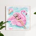 Flamingo Watercolor Clipart, Modern Summer Clipart, Pool Party Clip Art ...