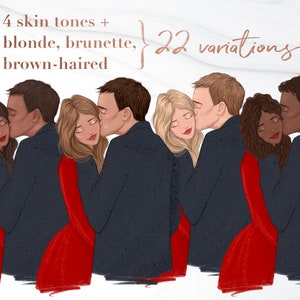 Couple clipart, cute love valentine png, people clipart, family clipart, afro fashion girl clipart, valentines day, black girl clipart image 7