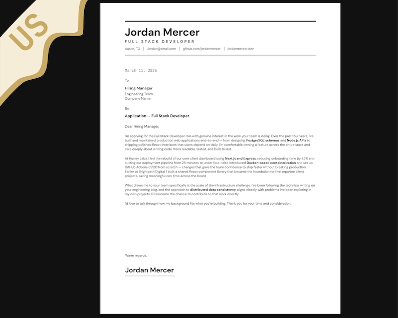 Plantilla de CV de desarrollador full stack, CV de ingeniero de software (Canva), perfil profesional tecnológico imagen 5