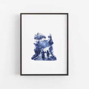 Namsan Tower Art Print, Printable Korean Wall Art, INSTANT DOWNLOAD + guide