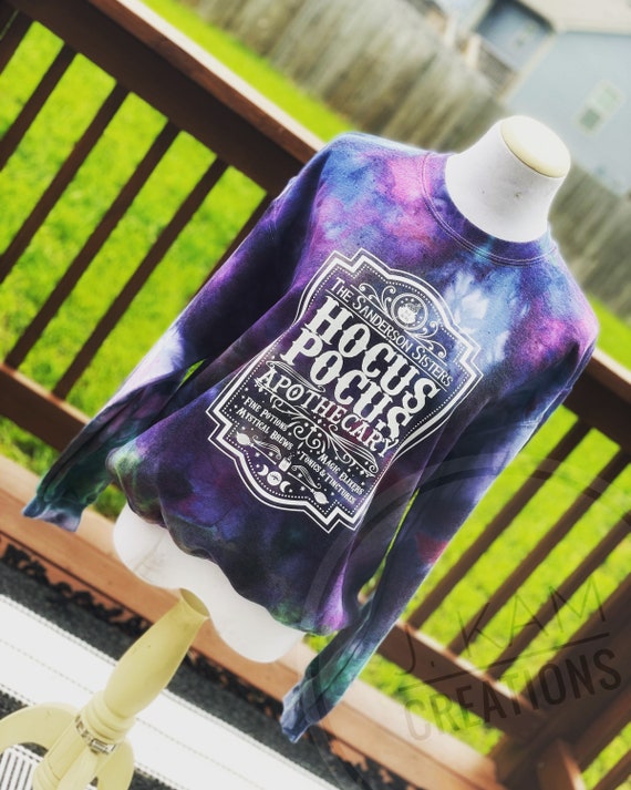tie dye hocus pocus sweatshirt