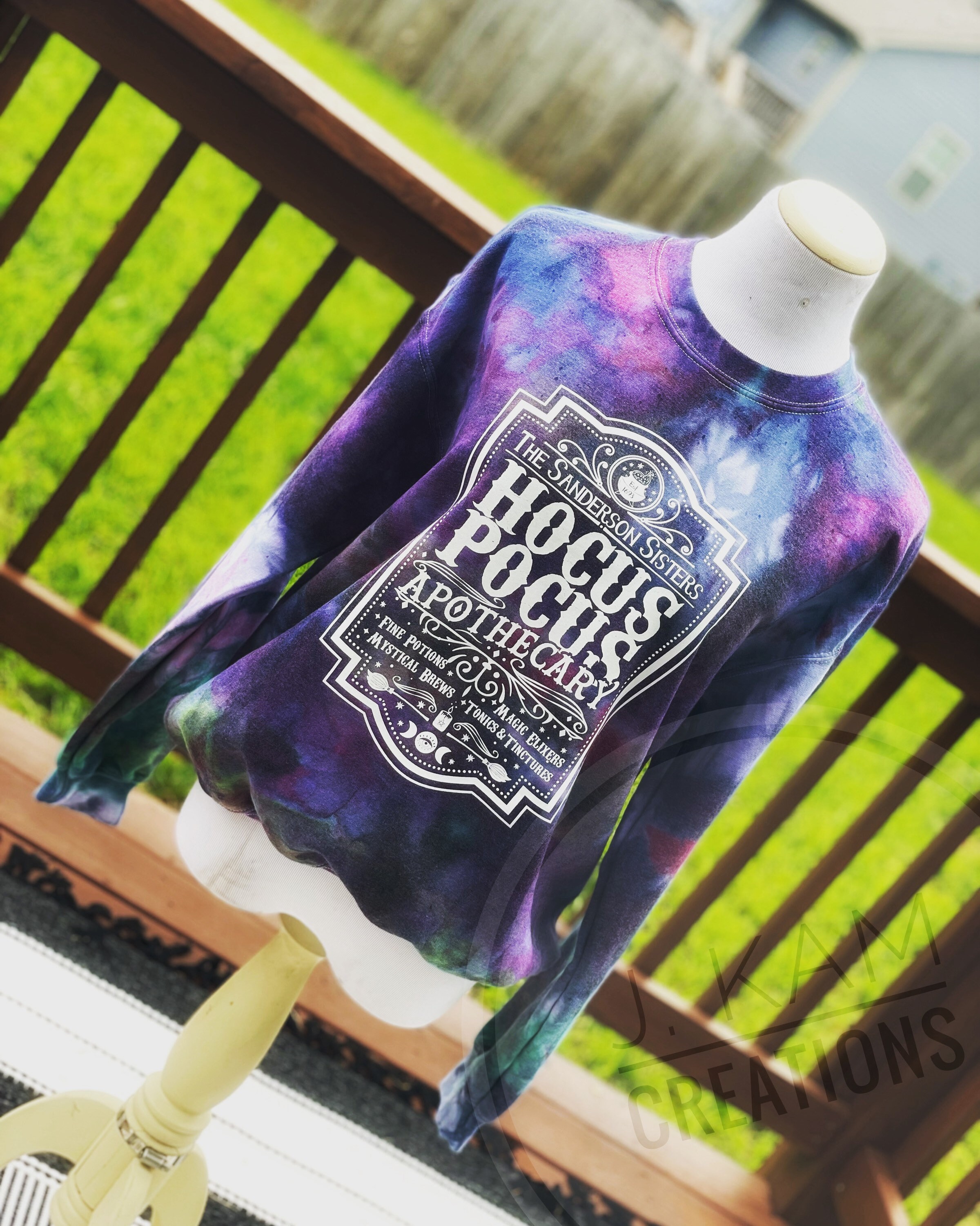 Tie Dye Hocus Pocus Sweatshirt Fall Sweatshirt Sister - Etsy