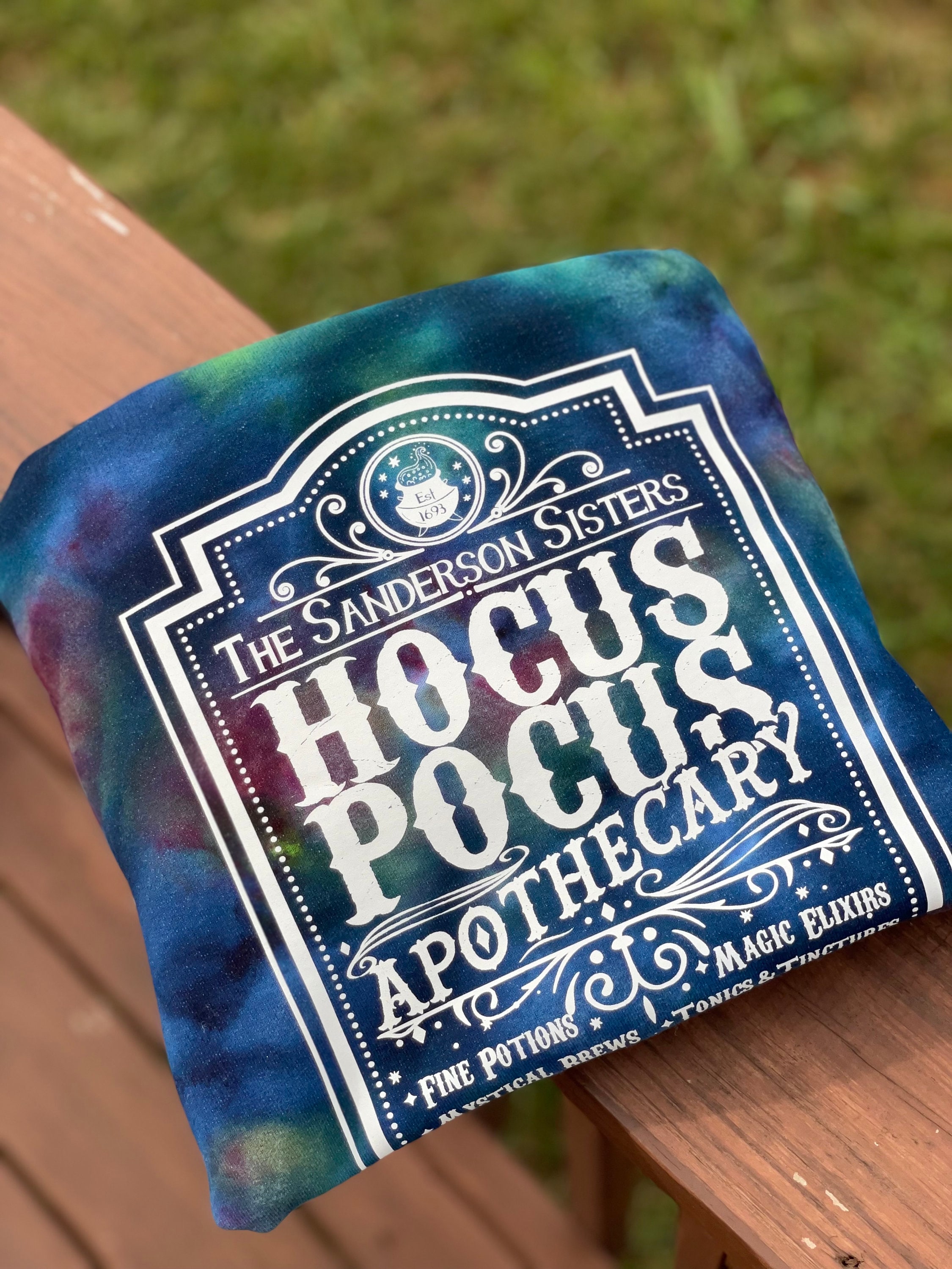 tie dye hocus pocus sweatshirt