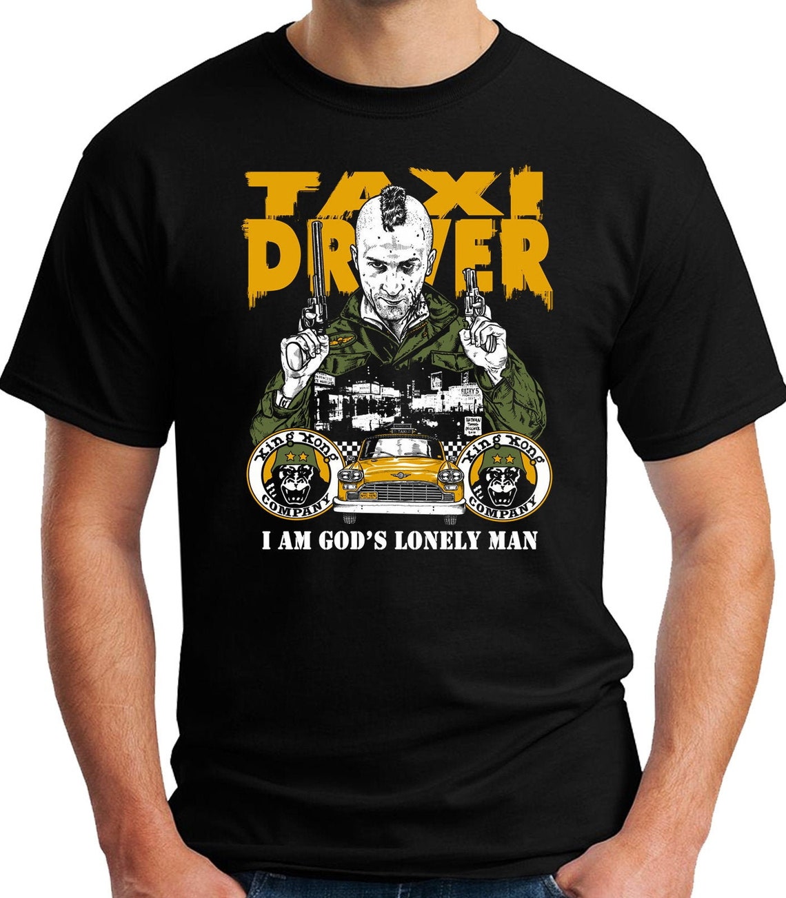 T-shirt Taxi Driver I Am God's Lonely Man Funny - Etsy Ireland