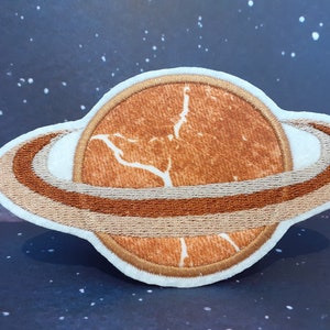 Patch space space patch iron-on applique Planet