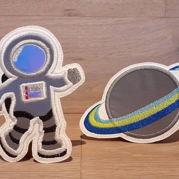 Kletti Astronaut Weltall Klettpatch Button