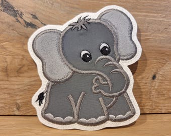 Kletti Elephant Velcro patch button