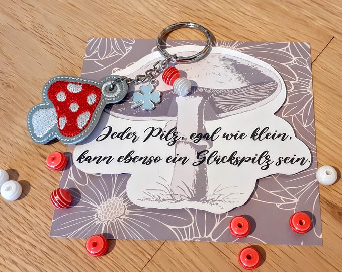 Lucky Lucky Lucky Charm Encourager Keychain Pocket Tree