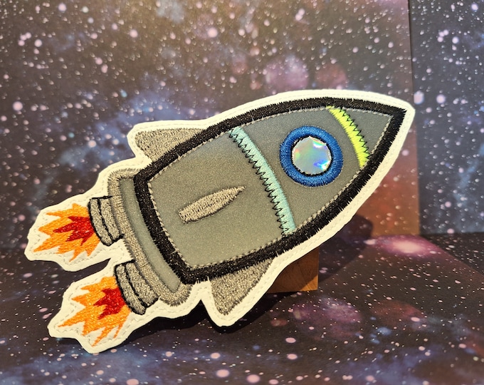 Kletti Rocket Velcro Patch Button Reflective