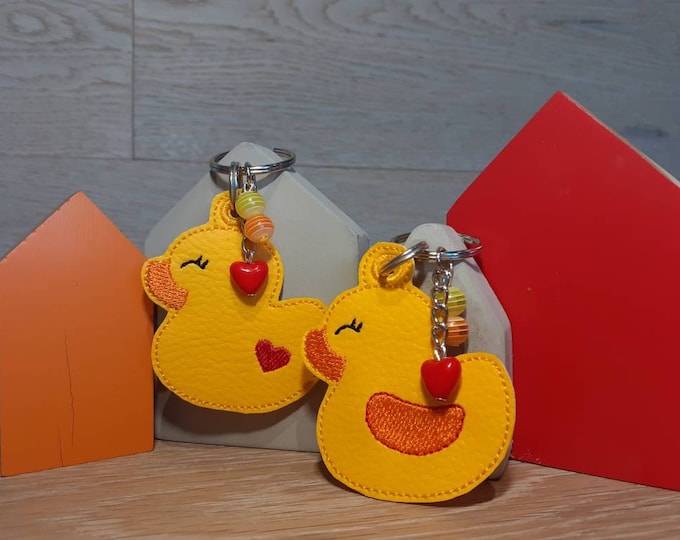 Keyring Duck Pocket Tree Rubber Duck