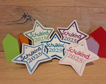 School cone pendant school child pocket tree glitter 2025