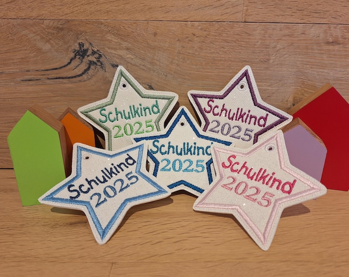 School cone pendant school child pocket tree glitter 2025