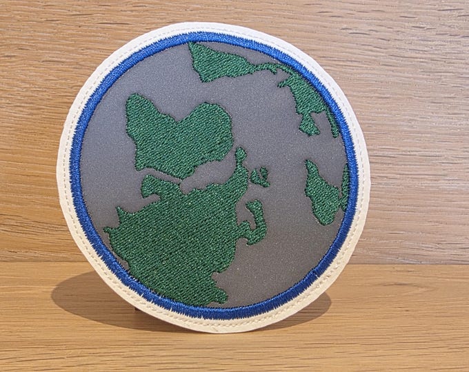 Reflective Velcro Patch Space – Earth or Asteroid | Velcro for school bags, backpacks & satchels