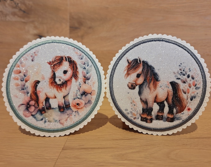 Kletti Pony Love Velcro Patch Button Horses