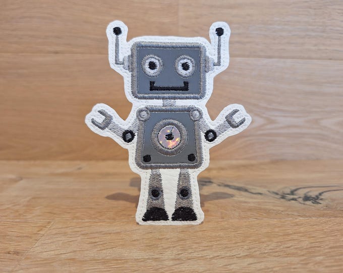 Kletti Robot Velcro Patch Button
