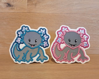 Kletti Axolotl Velcro patch button