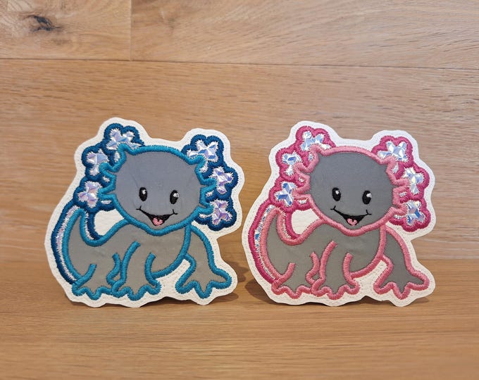 Kletti Axolotl Velcro patch button
