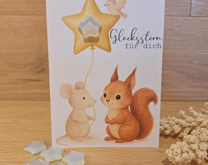 Pocket Star – Your Lucky Star – Little Lucky Charm | Star with Card | Encouragement & Gift Idea | Designed by missiselylu