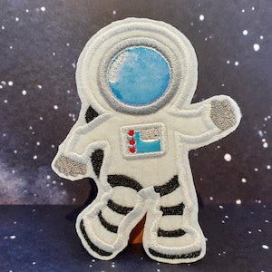 Patch Weltall Weltraum Aufnäher Bügelbild Applikation Astronaut