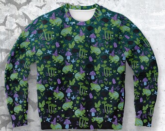 Magic Swamp Sweatshirt: Kröte mit Hut, Gothic Mystic Kleidung