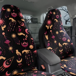 Astrology Wisdom Car Seat Covers, Astronomy Seat Covers For Car For Women, Car Seat Cover Girl, Car Accessories Boho Car Seat Covers