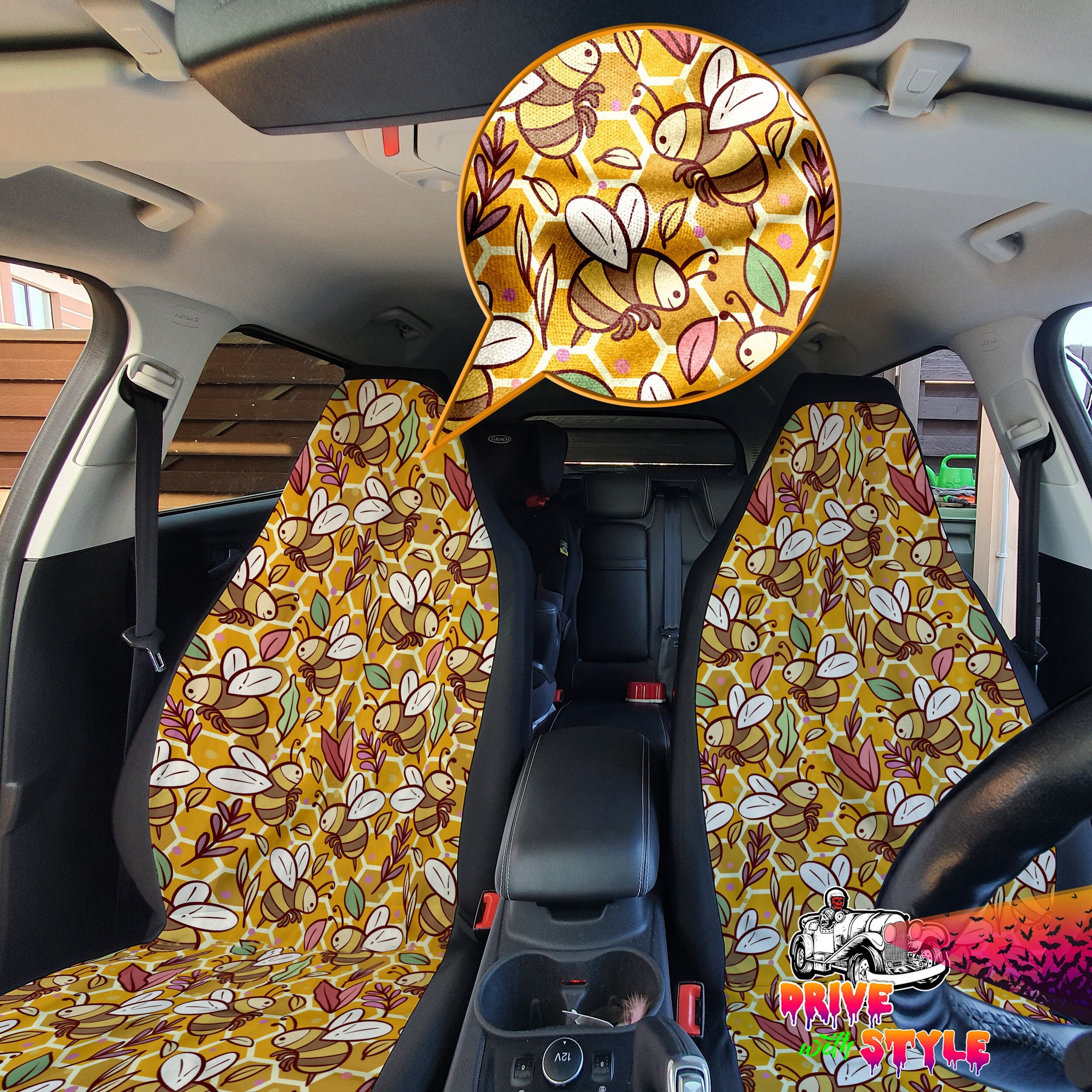 Licensed Marvel Avengers Seat Covers Iron Man LE Steering Wheel