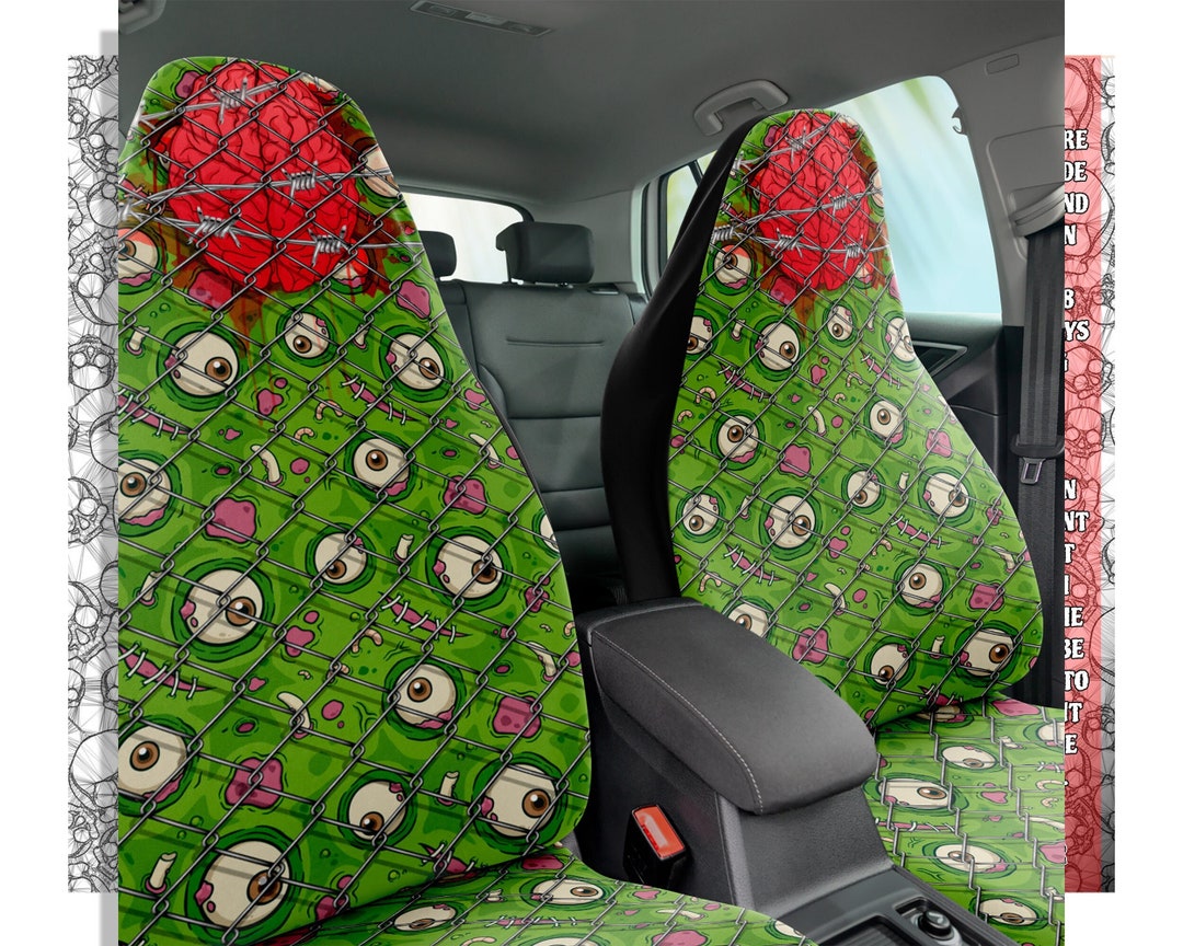 Halloween Zombie Car Seats Covers Trapped Monster Car Seats Protector Cartoon Horror Car Accessories Witchy Halloween Etsy