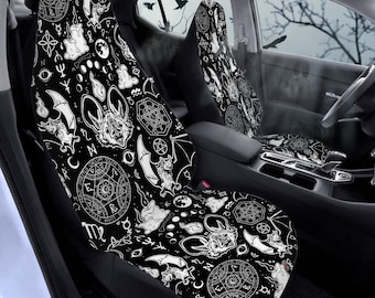 Fundas para asientos de coche Mystic Bats: accesorios góticos y ocultistas para coche