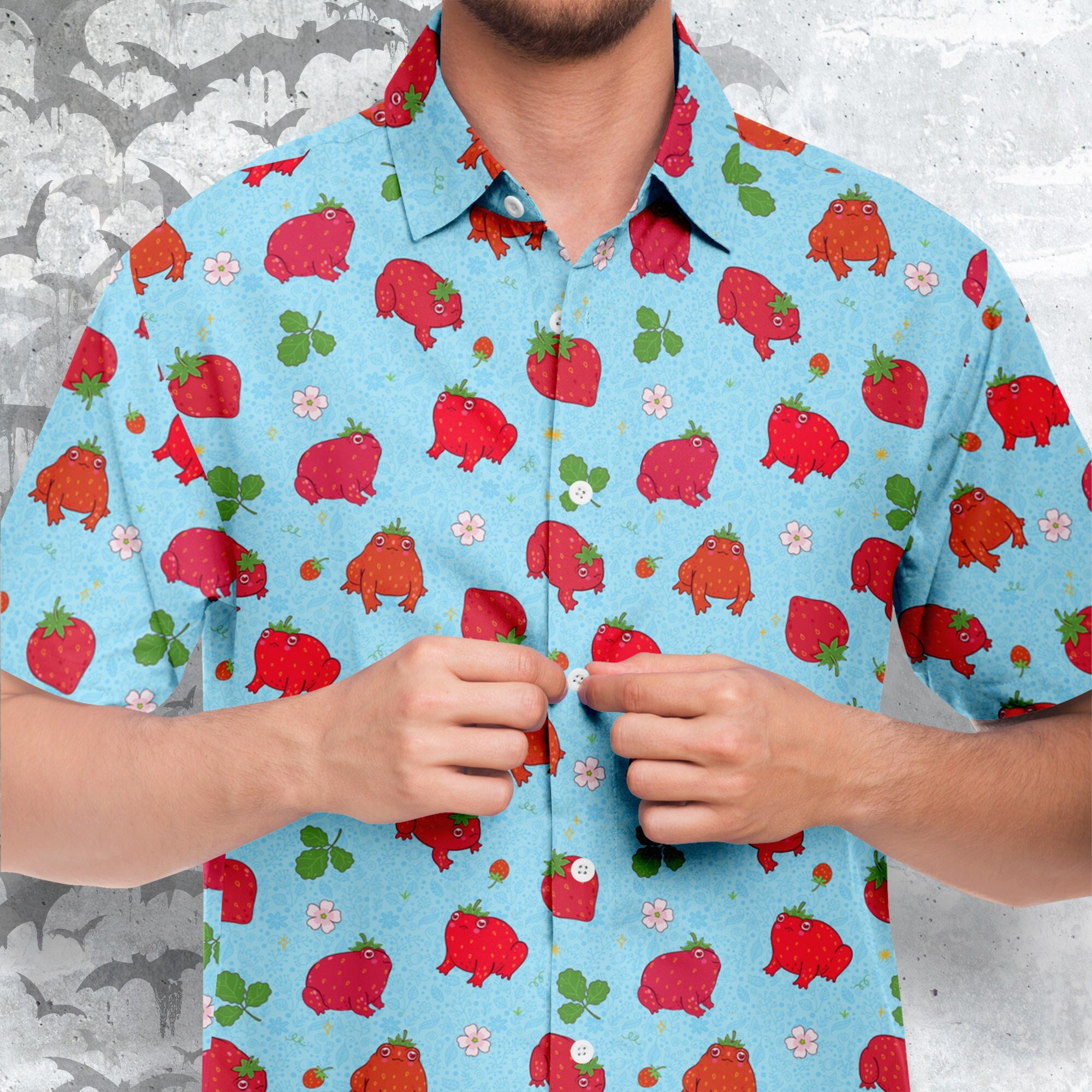 Strawberry Button Up 