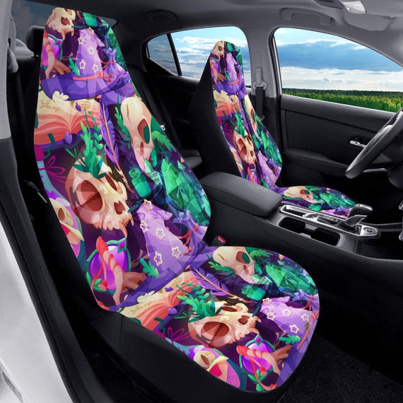 Colors of Witchcraft Car Seat Covers, Custom Seat Covers for Car for Women,  Car Seat Cover Girl, Car Accessories Magic Seat Cover 