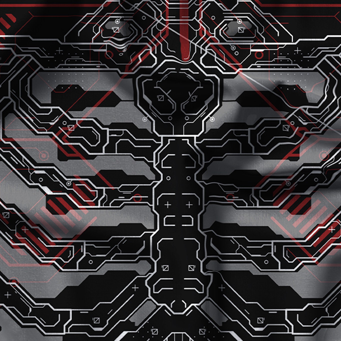 Cyberpunk Button-up Style Shirt, Cyber Goth Shirt, Anonymous